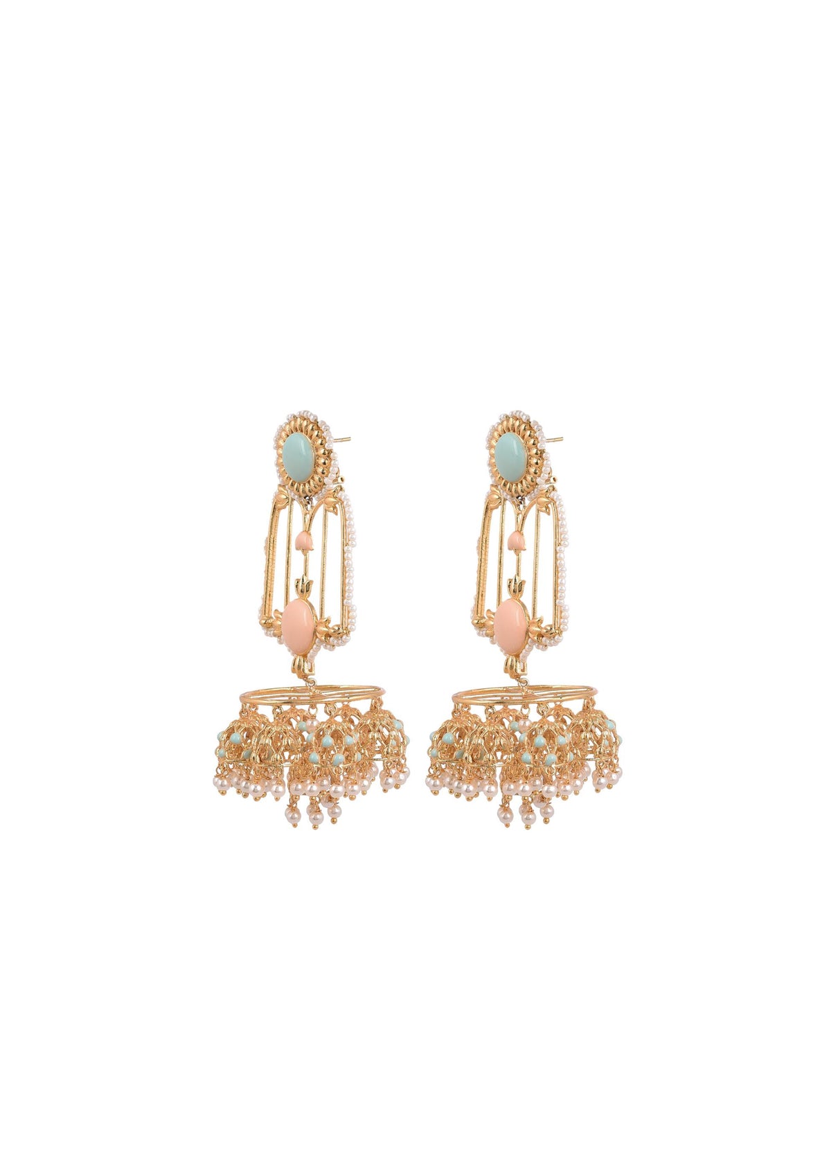 Jannat Earrings – Handmade Artisan Craft with 22K Gold Finish